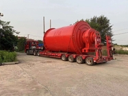 Máquinas horizontais de moedura industriais vermelhas do moinho de bola do cobre 7t/H para o processo de mineração
