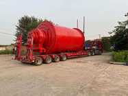Máquinas horizontais de moedura industriais vermelhas do moinho de bola do cobre 7t/H para o processo de mineração